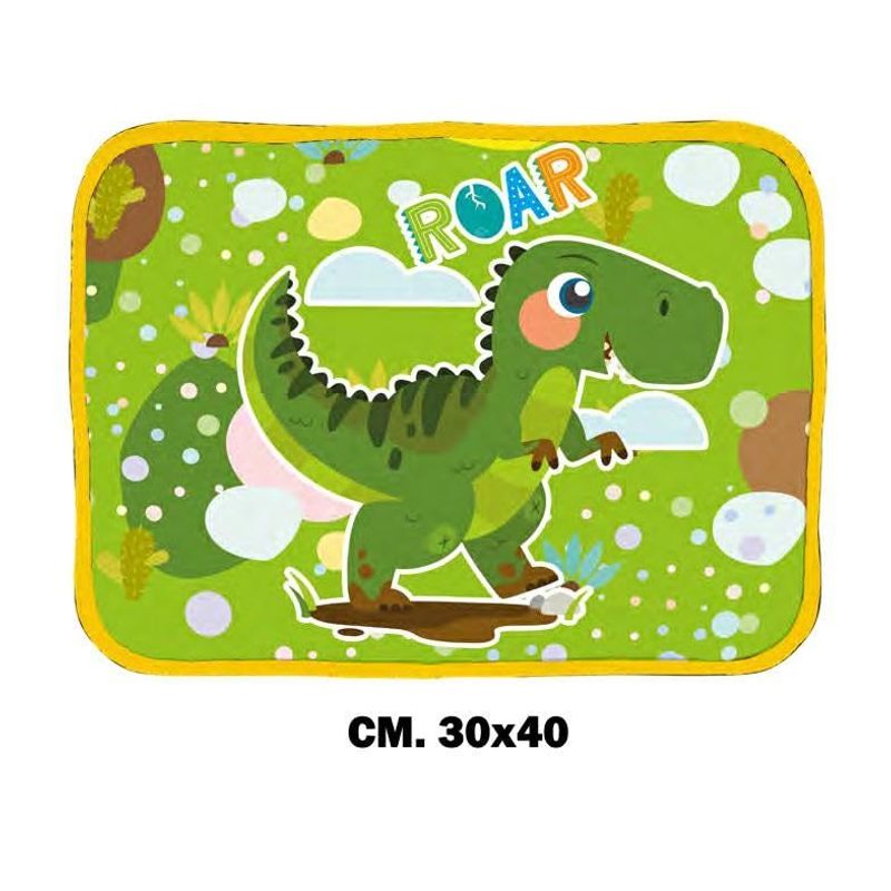 Tovaglietta Morbida Ripiegabile Sottopiatto Immeabile CM.30X40 (DINOSAURO)