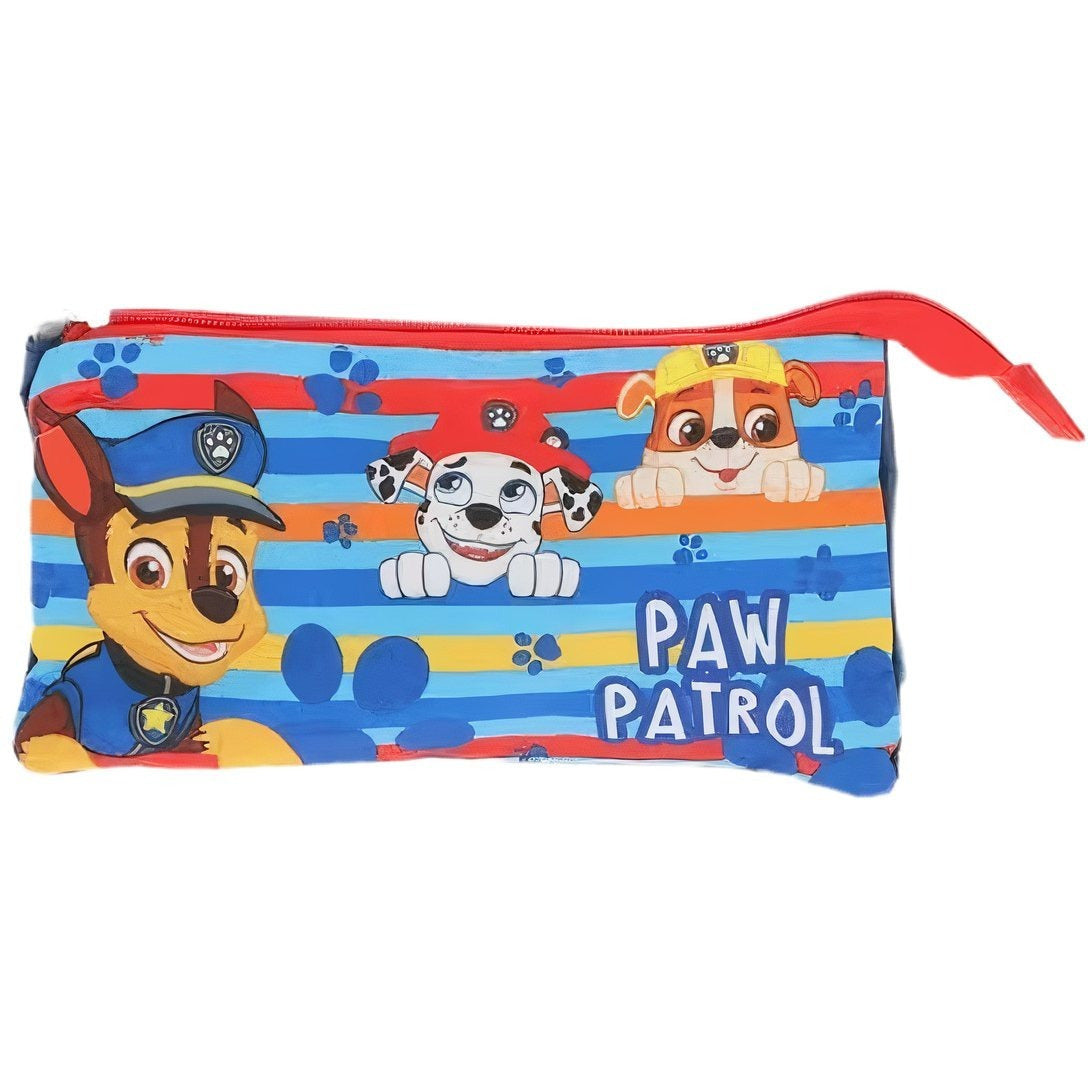 Portapenne Astuccio Triplo Borsellino Scuola e Asilo per Bambini e Ragazzi 22x12cm