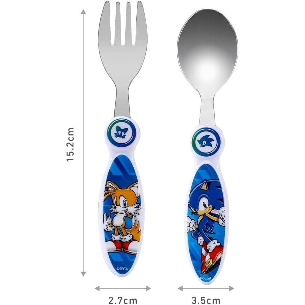 SONIC - Set Posate per Bambini in Acciaio Inossidabile - Forchetta e Cucchiaio