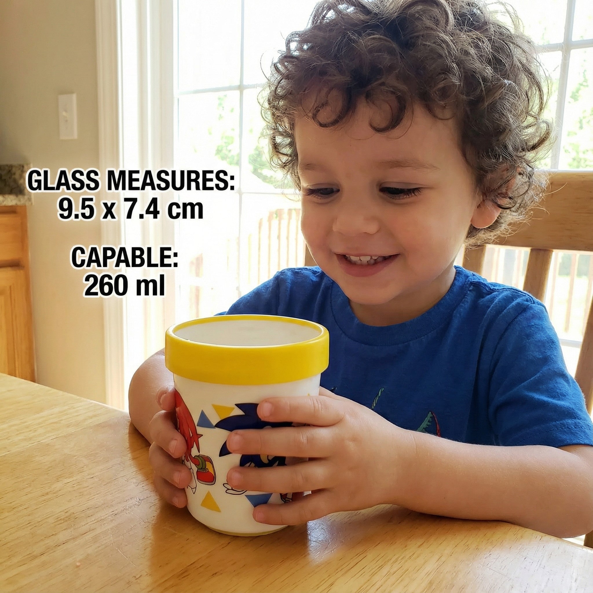Bicchiere Premium per Bambini in Plastica Senza BPA - 260 ml con Base Antiscivolo