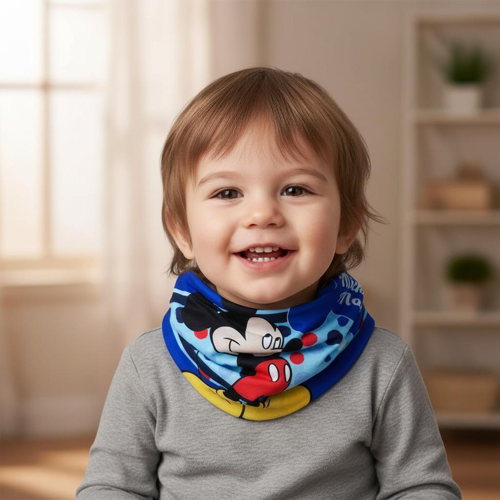 Scaldacollo Sciarpa Tubolare Bambini Caldo Bimbo Scollo Termico Invernale Ragazzi Morbido ( MICKEY MOUSE Topolino)