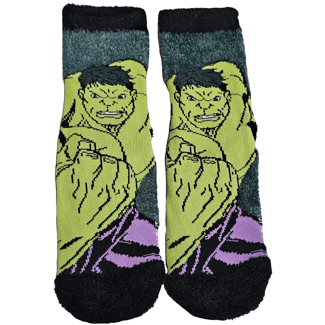 2 paia Calzini HULK Antiscivolo Ufficiali Calze Bambini Bimbi Avengers