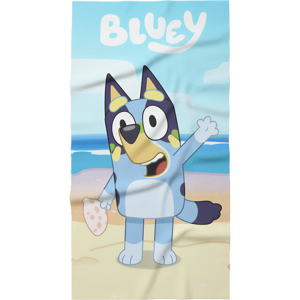 BLUEY - Telo Mare Asciugamano da spiaggia e piscina in microfibra CM. 140X70 asciugatura rapida, morbido