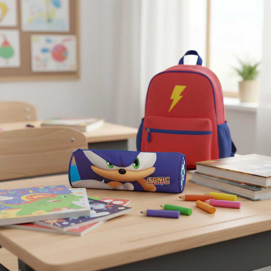 Portapenne Astuccio Borsellino Scuola e Asilo per Bambini 21x7x6cm