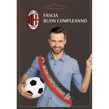Fascia Ufficiale Festa Buon Compleanno per Tifoso Calcio 7,5 x 152 cm poliestere
