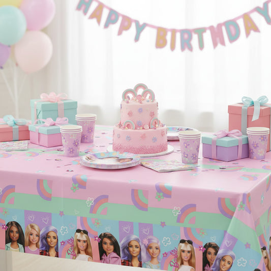 Tovaglia decorazione per compleanno dei bambini e feste a tema, Rettangolare, 120 cm x 180 cm, lavabile