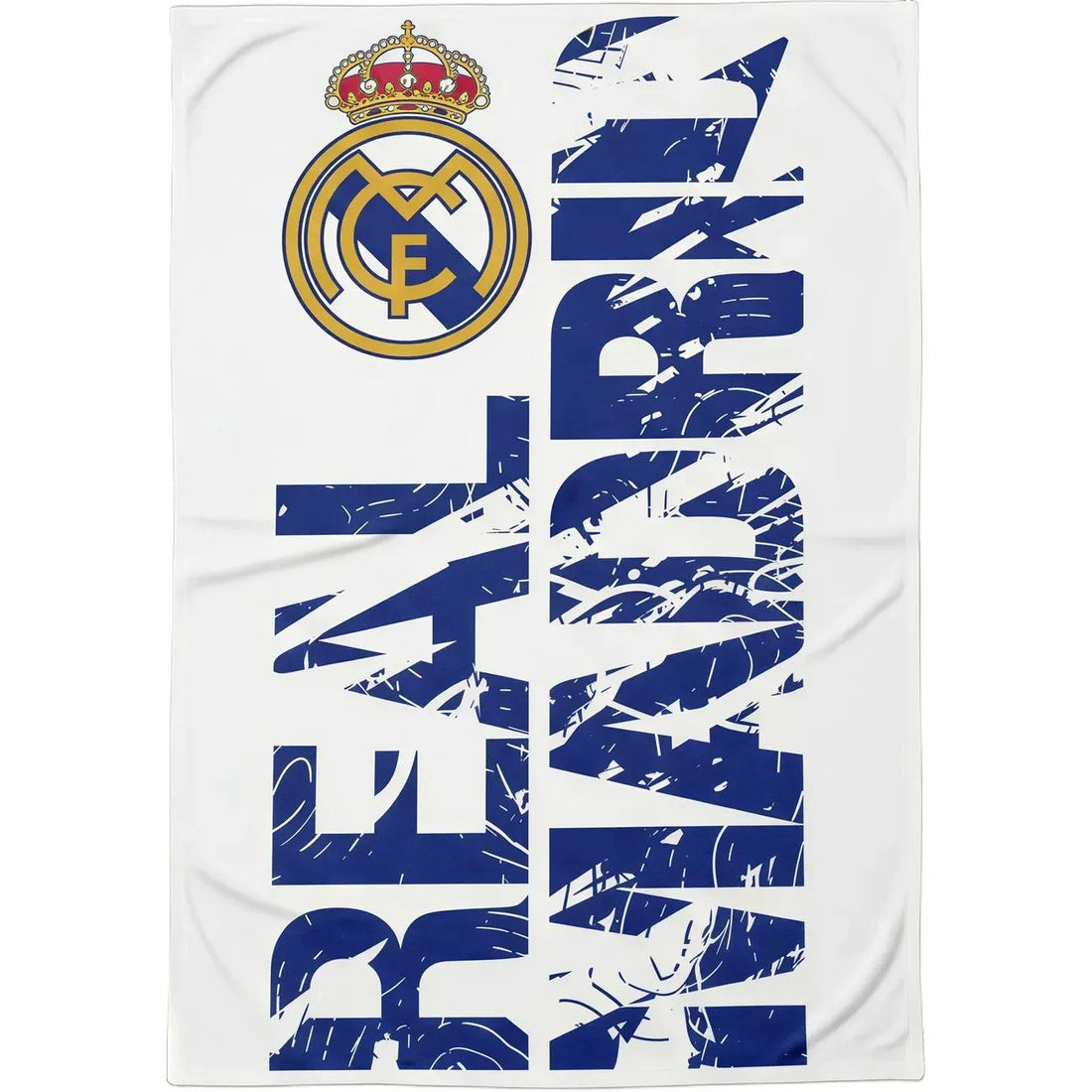 Coperta Plaid Real Madrid Morbida 100x140cm Pile Bambini Idea Regalo
