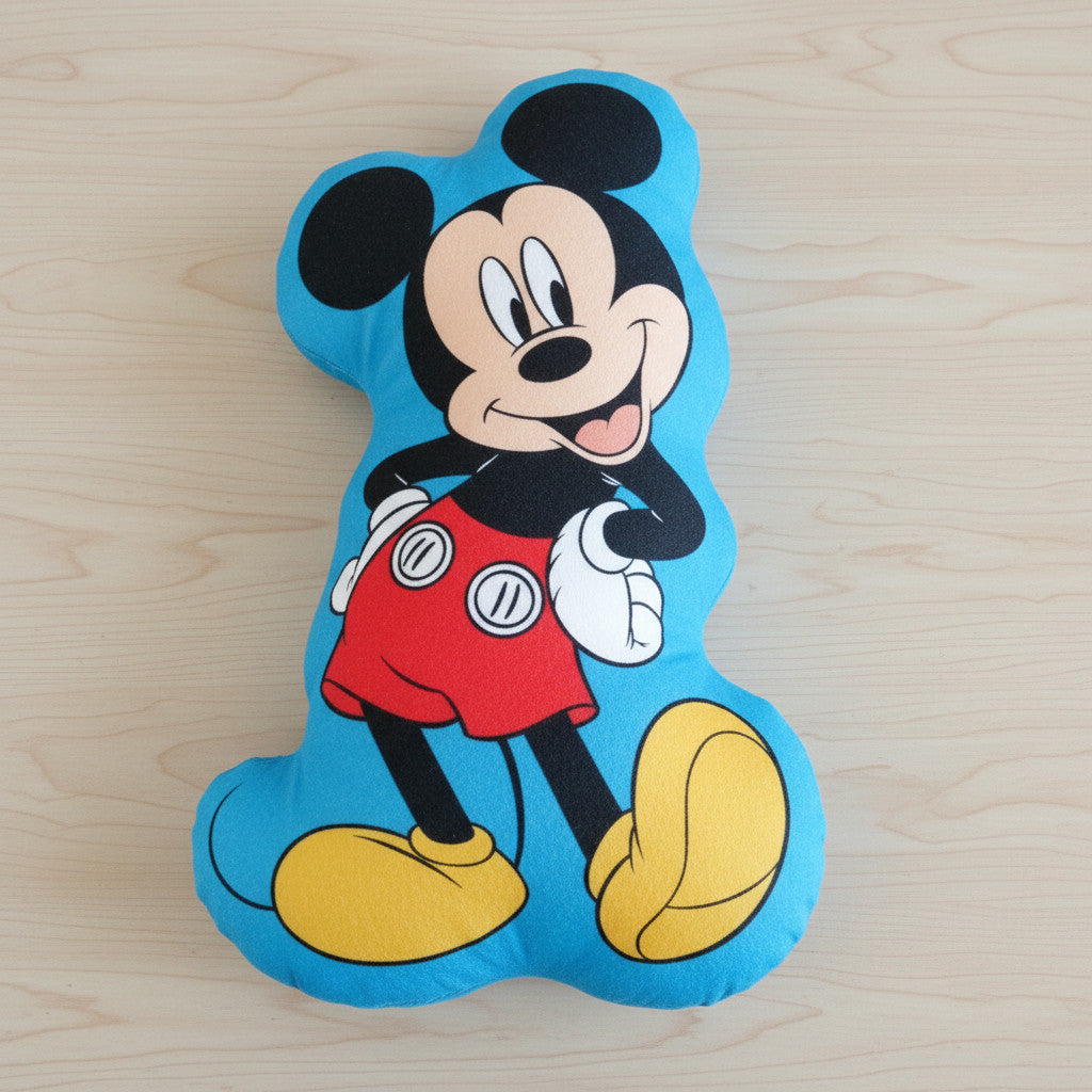 Cuscino 3D Shaped Sagomato Bambini in Poliestere con la Forma sagoma personaggio TOPOLINO