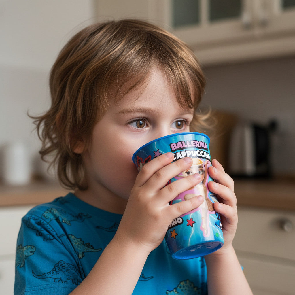Set 2 Bicchieri per Bambini 260 ml in plastica Regalo per Ragazzi BRAINROT