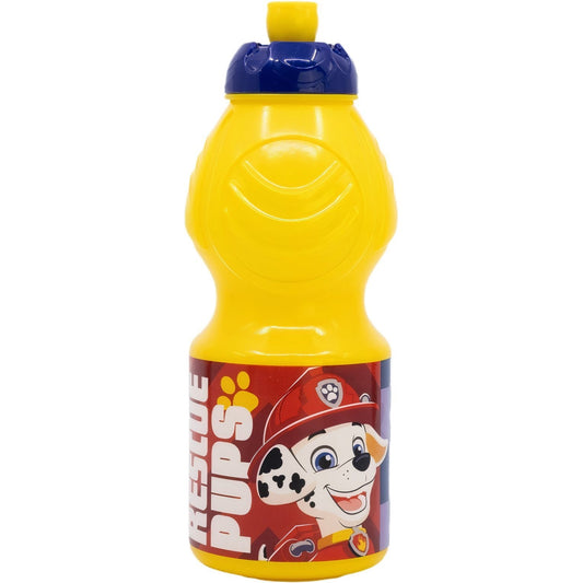 Borraccia Sport in plastica Bottiglia per Bambini 400ML con beccuccio retraibile PAW Cuccioli