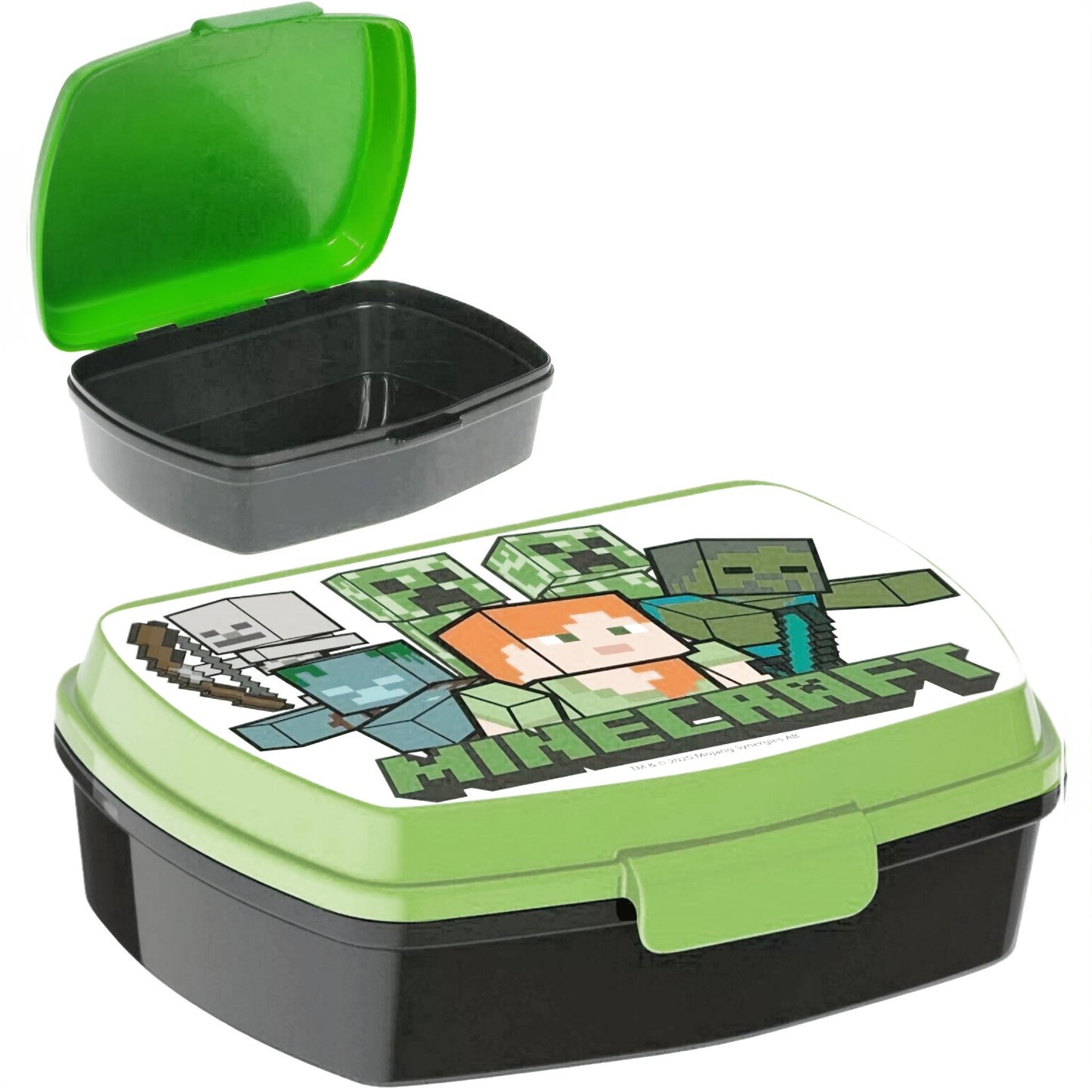 Set Pranzo Scuola 2 Pezzi Portamerenda e Borraccia in Plastica Bambini Bambino Merenda Launch Box