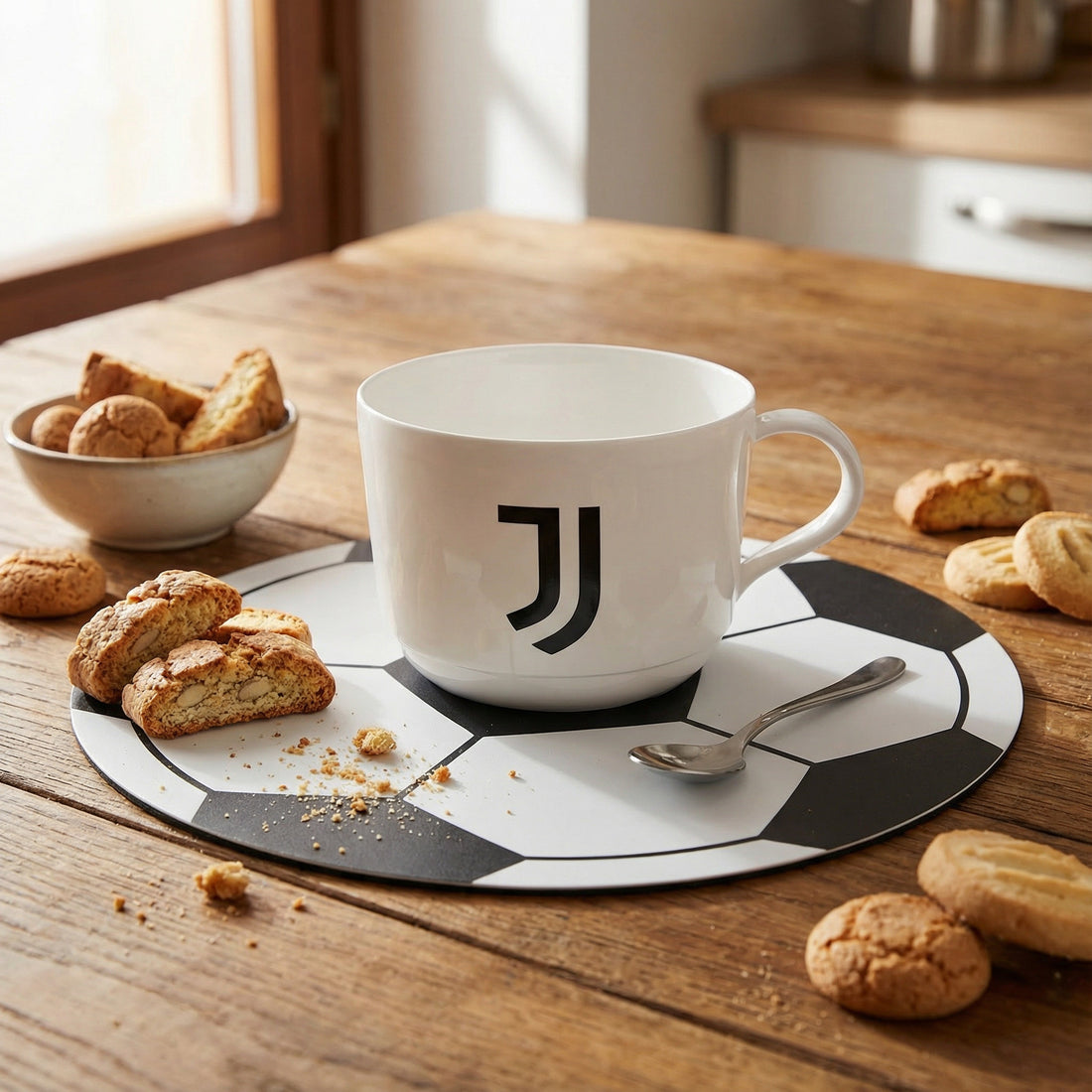 Tazza Ufficiale Tazzone in plastica  Microonde con manico Tifoso colazione BPA-free Made in Italy - JUVENTUS