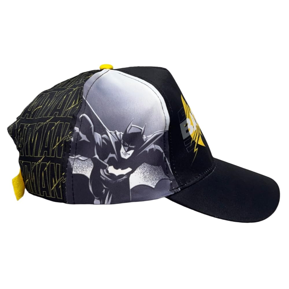 Cappello con Visiera da Ragazzo/Bambino Berretto da Baseball Regolabile Batman