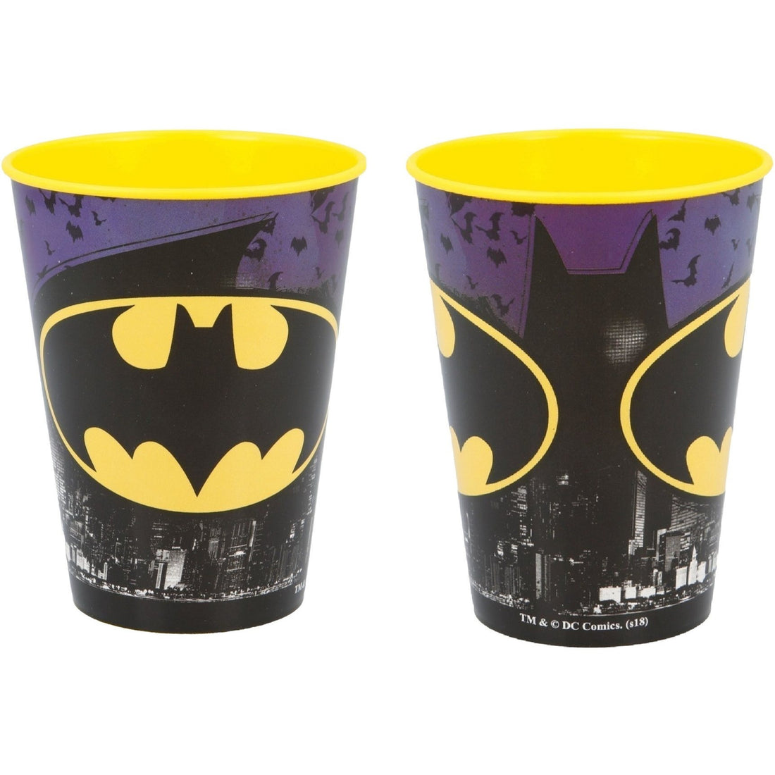 Set 2 Bicchieri per Bambini 260 ml in plastica Regalo per Ragazzi - Adatto per lavastoglie e microonde