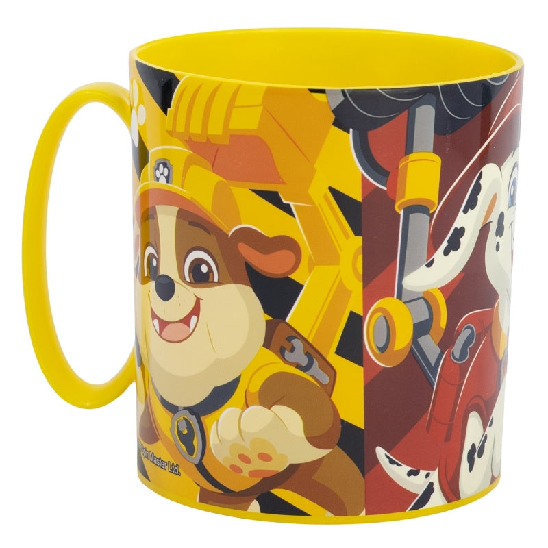 Tazza Bicchiere in plastica 350ml per Microonde con manico Bambini colazione Cuccioli