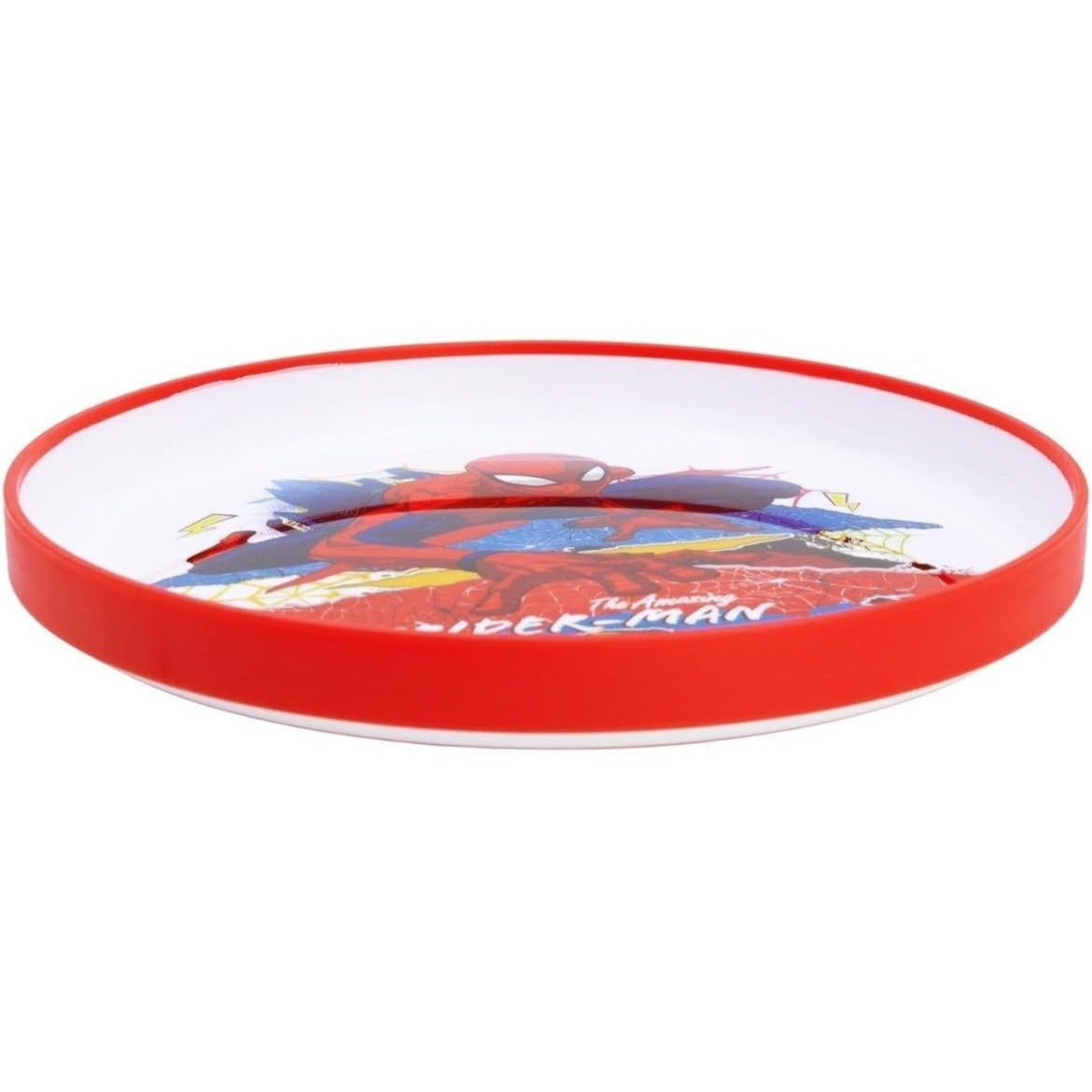Set di stoviglie bicolore composto da 2 pezzi: Piatto e bicchiere per bambini con base antiscivolo SPIDER