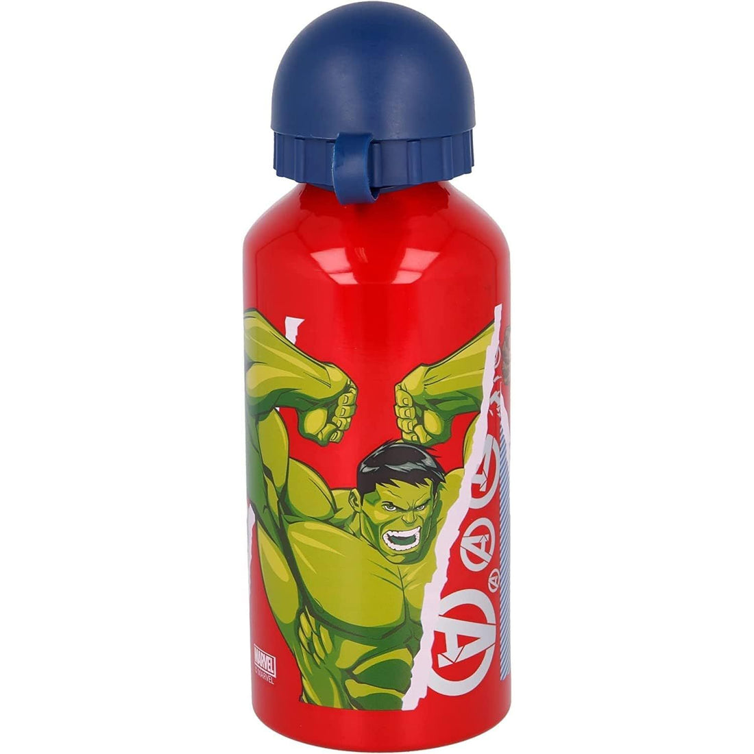 ILS I LOVE SHOPPING Borraccia Scuola Bottiglia Sport in Alluminio  Bambini 400ml con beccuccio retraibile (Avengers Hulk