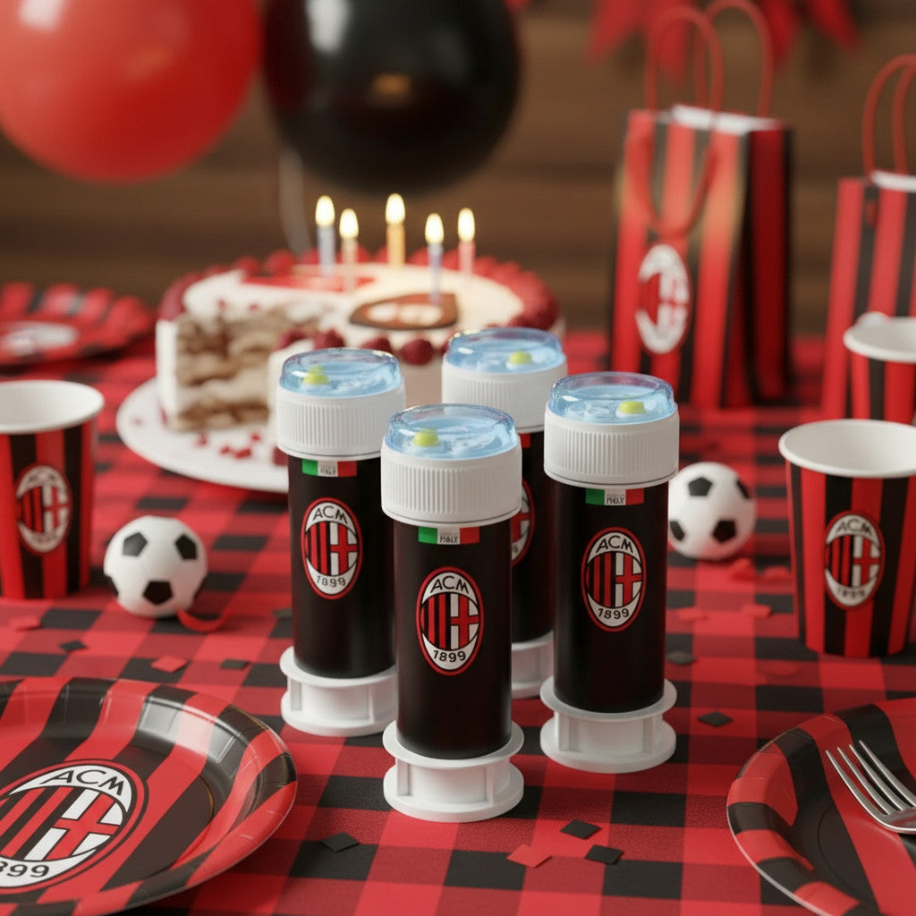 MILAN - Confezione da 4 pezzi - Prodotto ufficiale Gadget per feste e compleanno