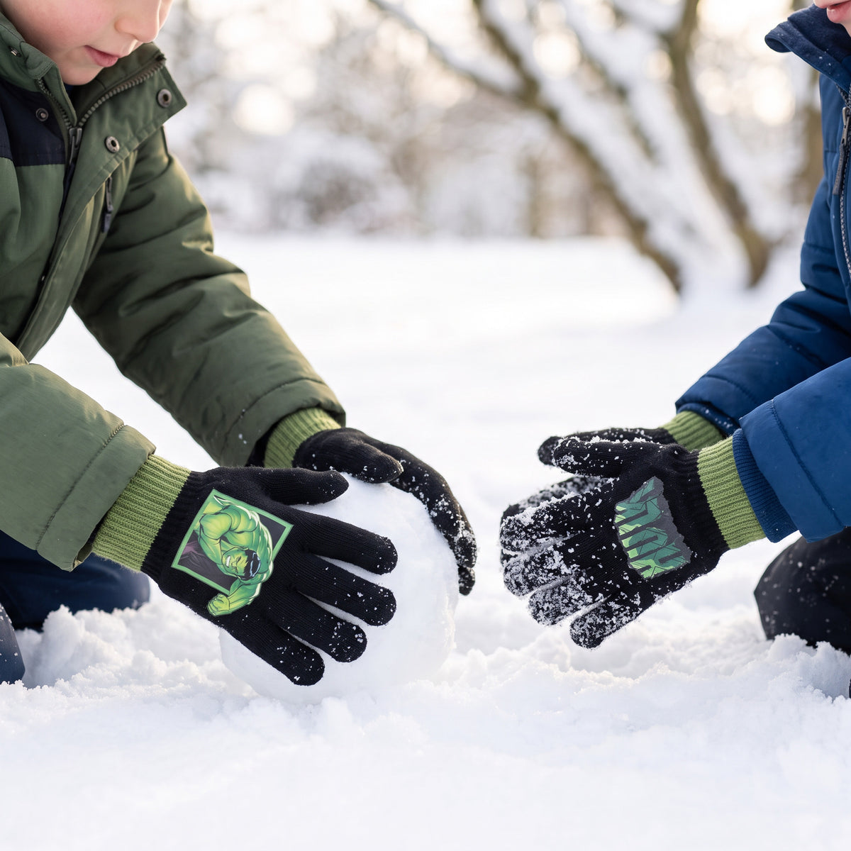 Guanti Invernali per Bambini 2 pcs Inverno Unisex Taglia unica - AVENGERS HULK 4