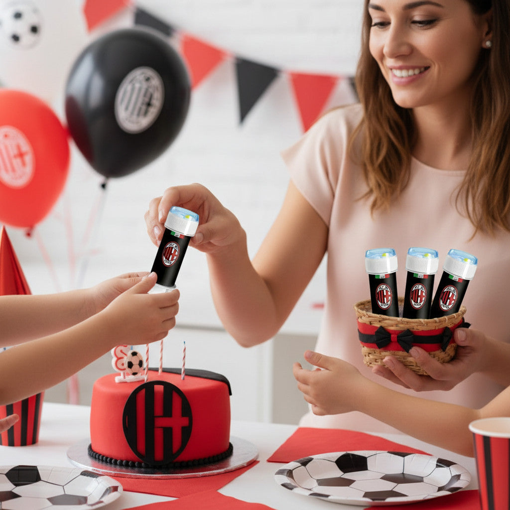 MILAN - Confezione da 4 pezzi - Prodotto ufficiale Gadget per feste e compleanno