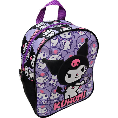 KUROMI - Zaino per bambini Zainetto Asilo Infanzia per la Scuola e tempo libero con chiusura lampo Hello