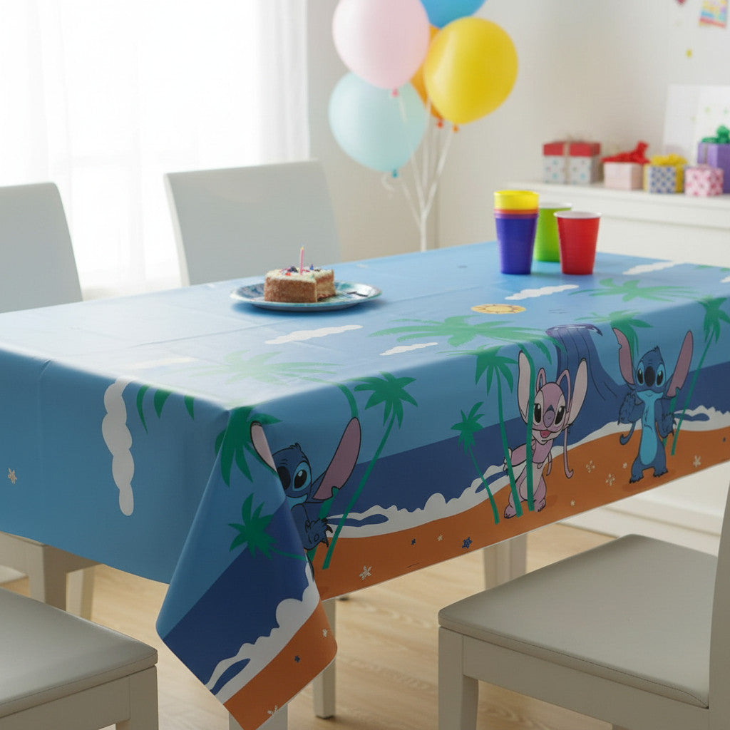 Tovaglia decorazione per compleanno dei bambini e feste a tema, Rettangolare, 120 cm x 180 cm, lavabile