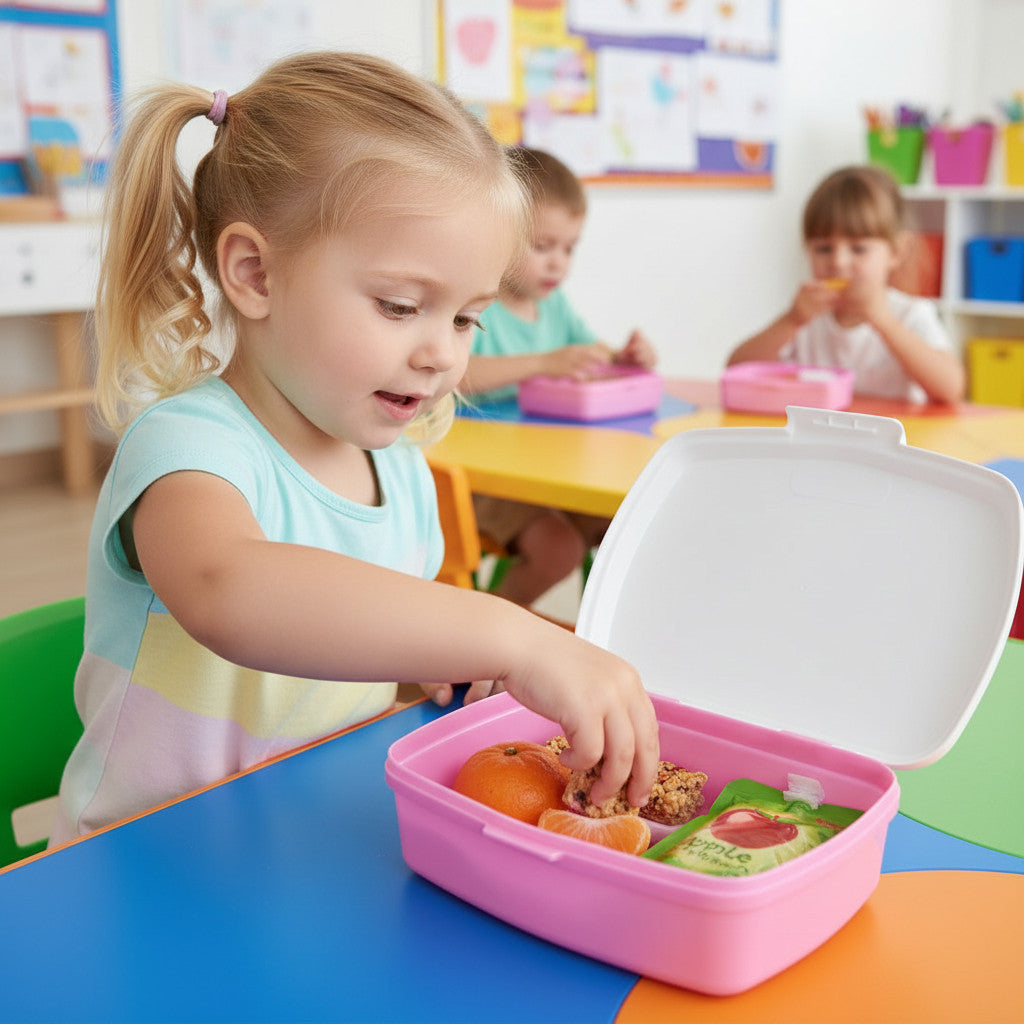 Contenitore Portapranzo Porta merenda Scatola Sandwich Box  Bambini (Unicorno bambina)