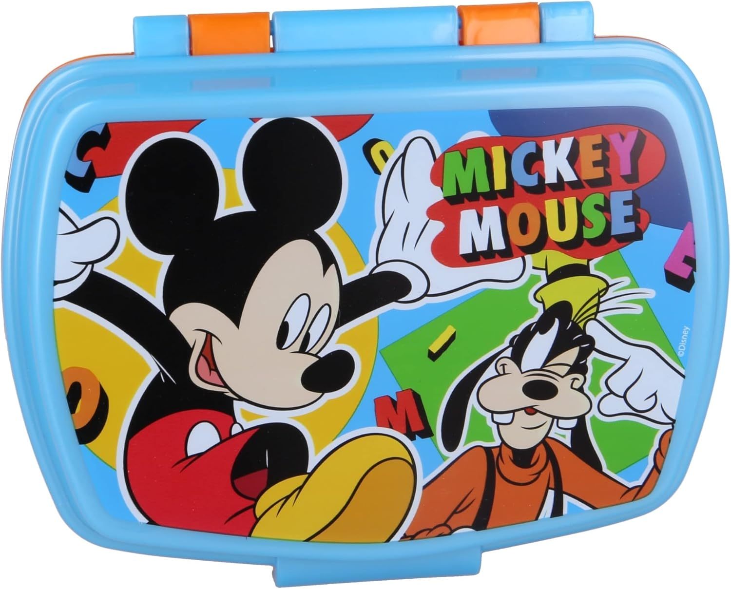 MICKEY MOUSE - Contenitore Portapranzo Porta merenda Scatola Sandwich Box per Bambini - BPA Free - TOPOLINO