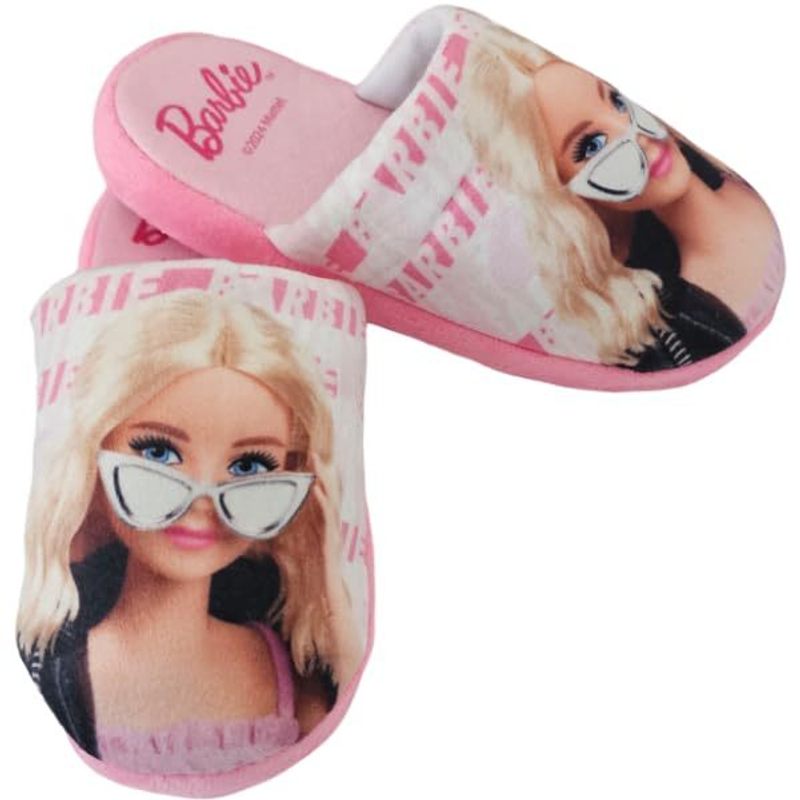Pantofole Ciabatte  Bambini e Ragazzi Morbide e Calde  BARBIE ( BARBIE, Sistema Taglie Calzature EU, Bimbo (0-5 anni), N
