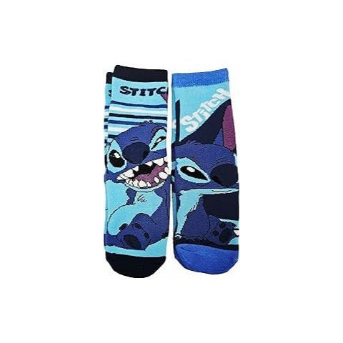 Stitch - 2 paia Calzini antiscivolo ufficiali Calze bambini Stitch anti scivolo