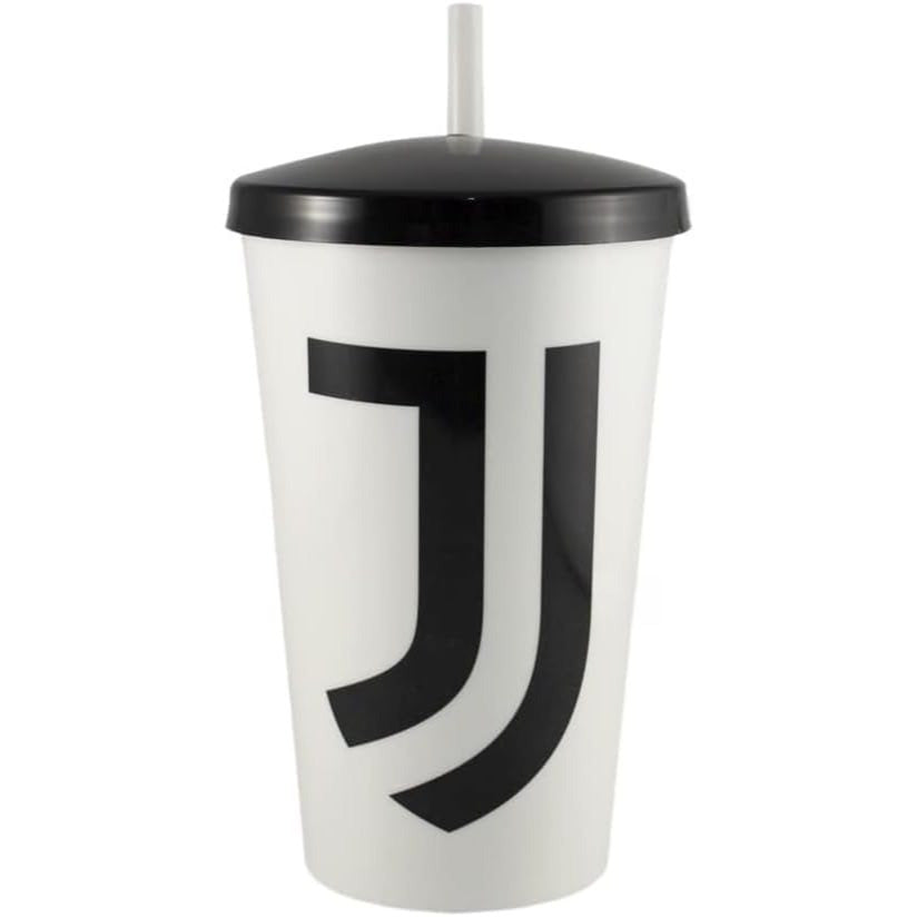 Bicchiere Ufficiale con Tappo in plastica 430ml  Tifoso Bambini Made in Italy ( JUVENTUS)