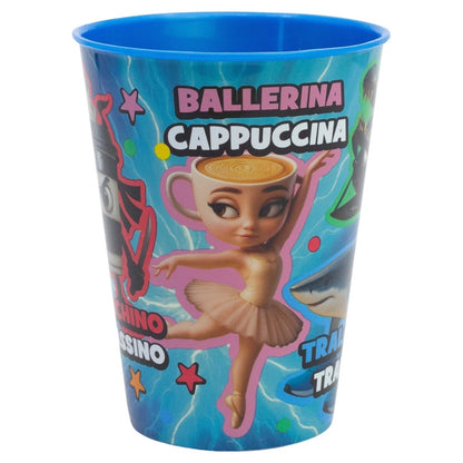 Set 2 Bicchieri per Bambini 260 ml in plastica Regalo per Ragazzi BRAINROT
