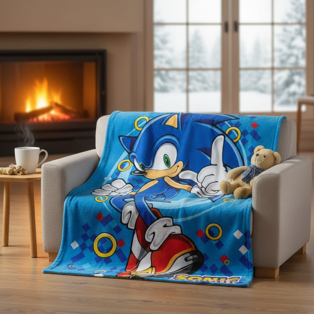 Coperta Ufficiale Plaid Morbida e Calda 100x140cm per Bambini Pile con stampa Idea Regalo