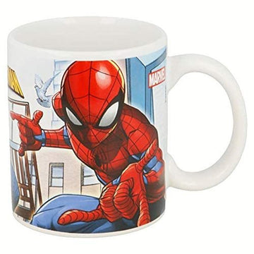 Tazza in ceramica per Bambini in confezione regalo (Spiderman)