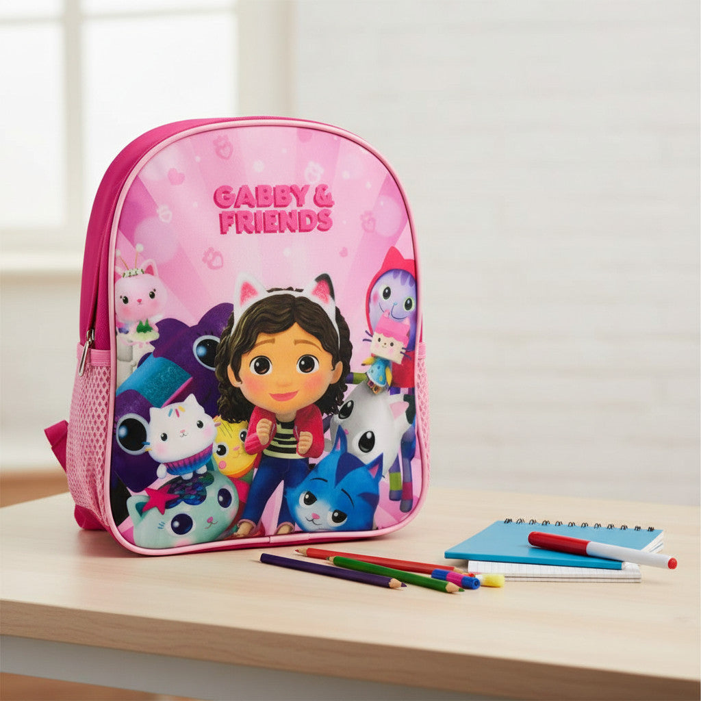 Zaino per bambini Zainetto Asilo Infanzia per la Scuola e tempo libero con chiusura lampo GABBYs DOLLHOUSE