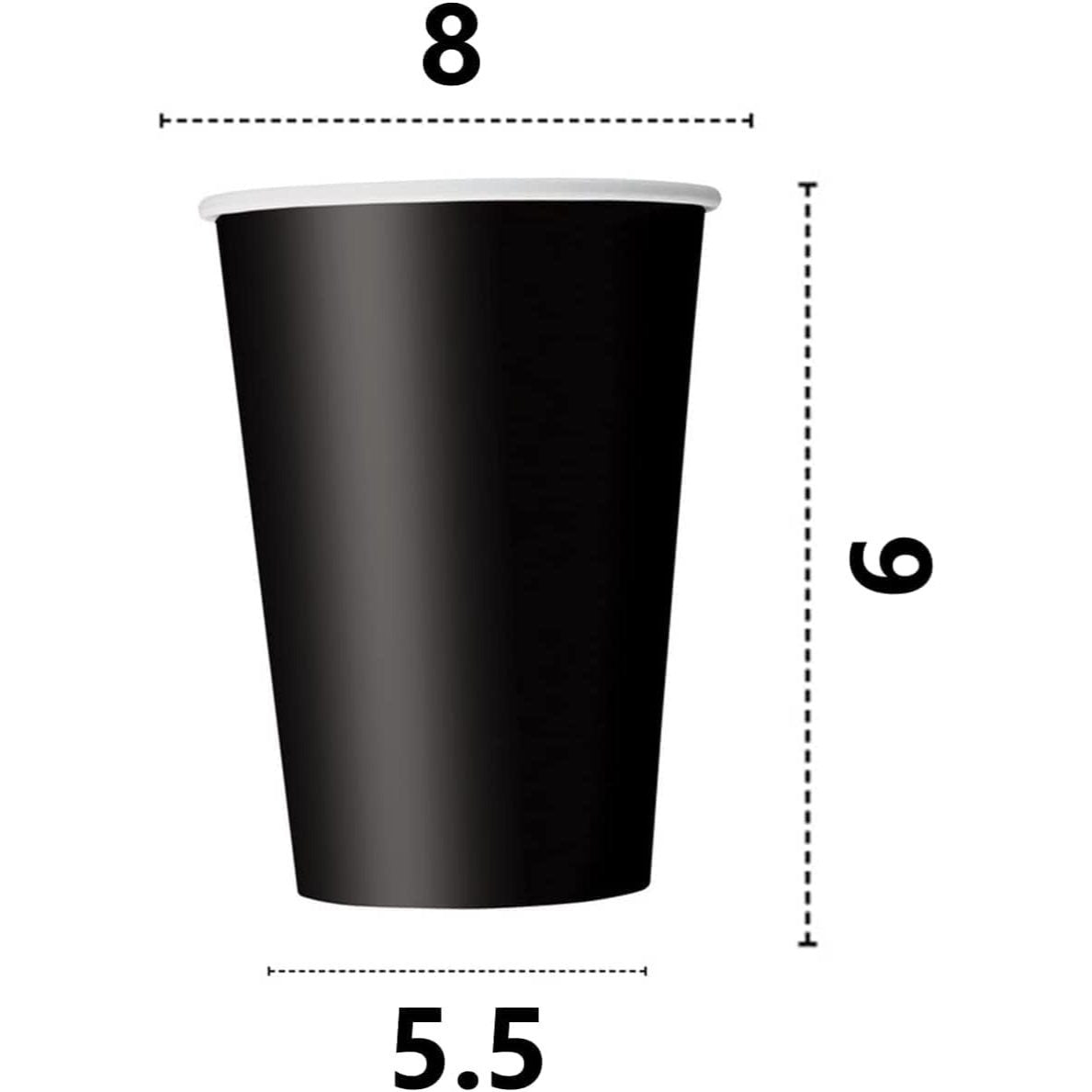 Kit Festa 8 Persone Set Tavola Addobbi Party Compleanno con 8 Piatti, 8 Bicchieri e tovaglioli