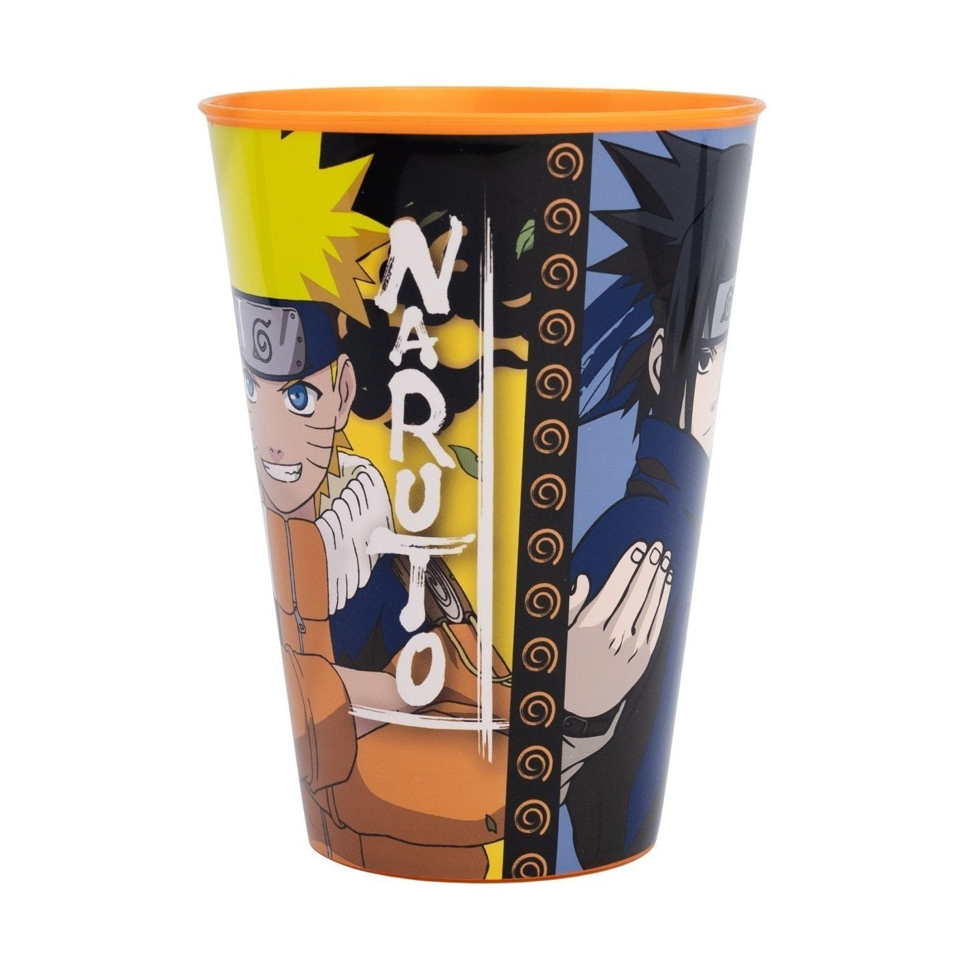 Set 2 Bicchieri per Bambini 260 ml in plastica Regalo per Ragazzi - Adatto per lavastoglie e microonde NARUTO