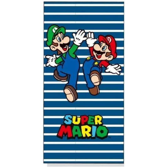 Telo Mare Asciugamano da spiaggia e piscina in microfibra CM. 140X70 asciugatura rapida, ultra morbido SUPERMARIO