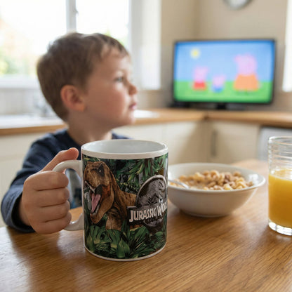Tazza in ceramica  Bambini in confezione regalo (Jurassic World)