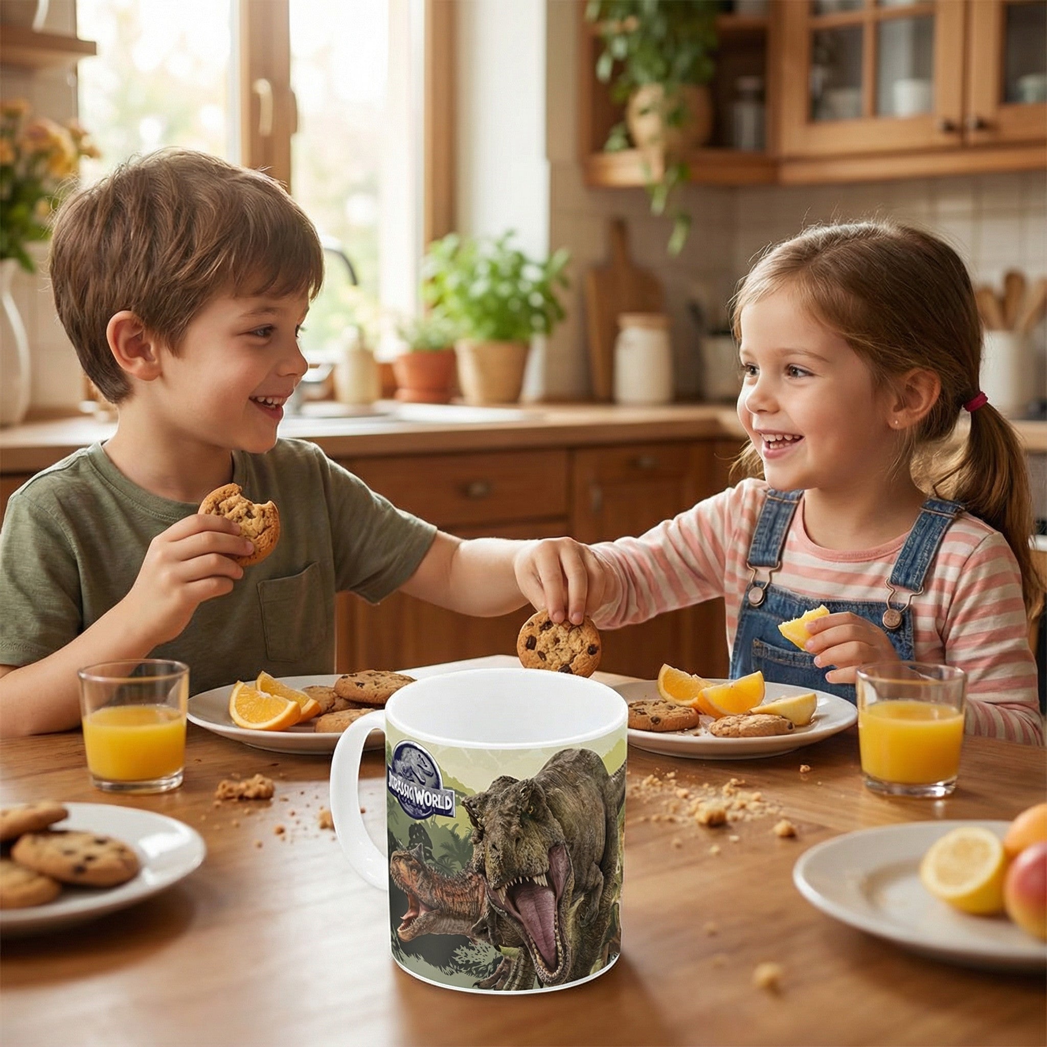 Tazza in ceramica  Bambini in confezione regalo ( Jurassic World Dinosauri)