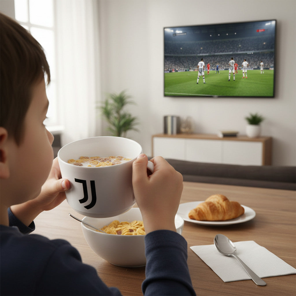 Tazza Ufficiale Tazzone in plastica  Microonde con manico Tifoso colazione BPA-free Made in Italy - JUVENTUS
