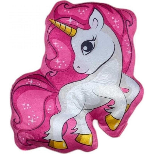 UNICORNO - Cuscino 3D Shaped Sagomato Bambini in Poliestere con la Forma sagoma personaggio