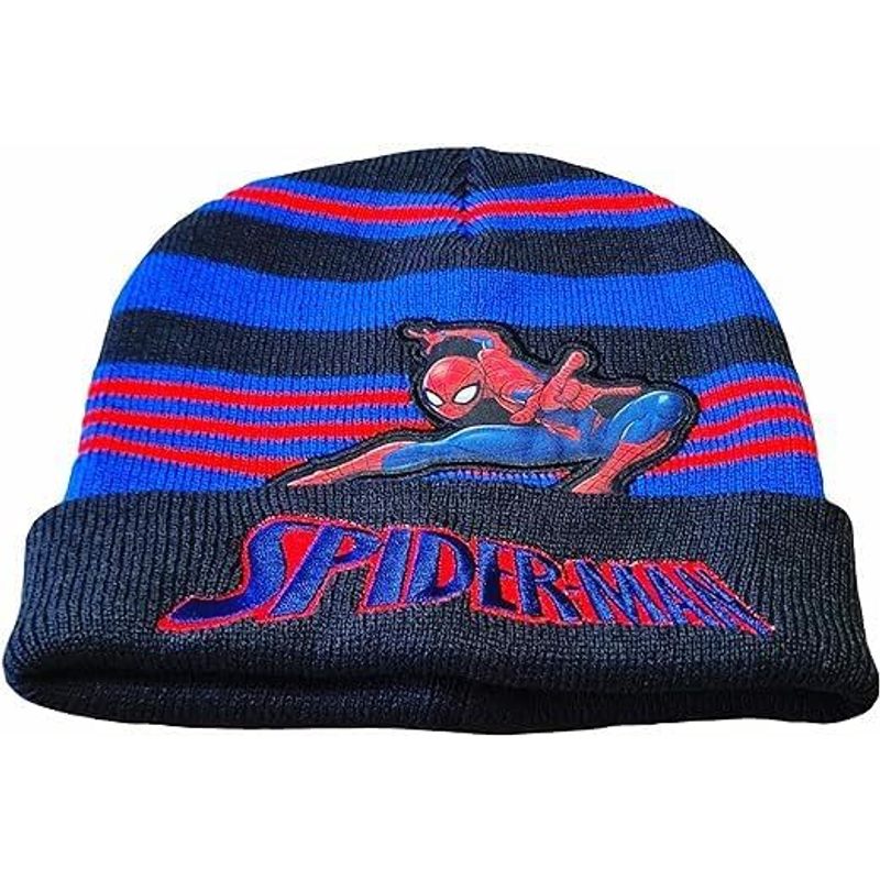 Cappello Invernale Morbido e Caldo Bambini Spiderman Nero