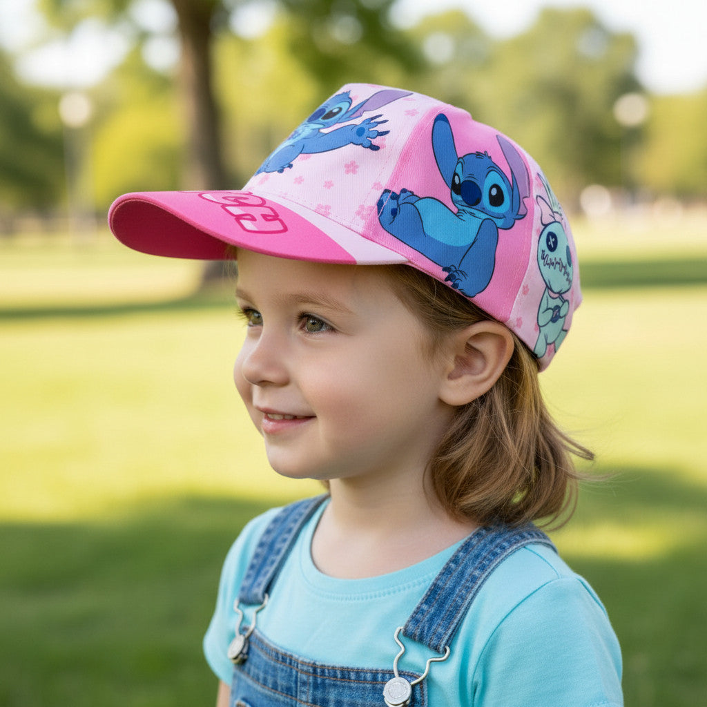 Cappello con Visiera da Ragazzo/Bambino Berretto da Baseball Regolabile Disney Stitch