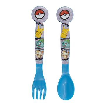 Set Posate per Bambini in Plastica Alimentare - Forchetta e Cucchiaio Made in Spain