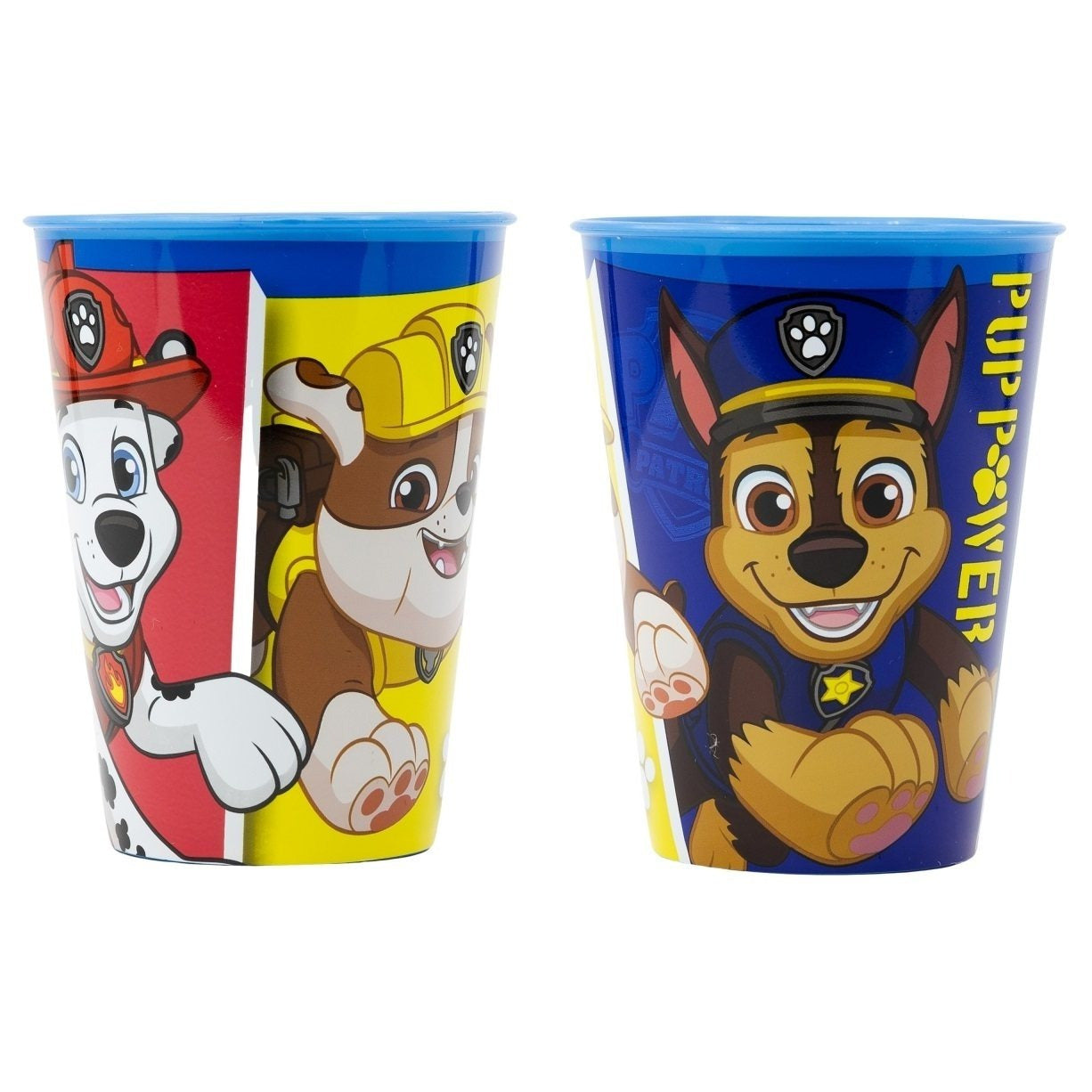 Set 2 Bicchieri per Bambini 260 ml in plastica Regalo Bimbo Paw Cuccioli