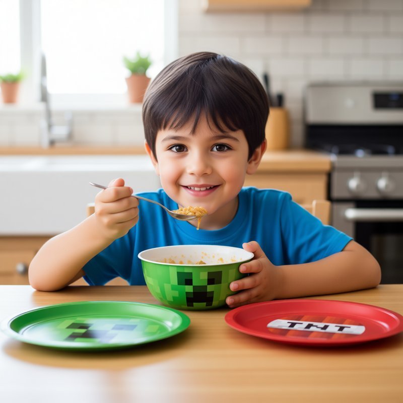 Set stoviglie Super Mario 3 pezzi piatto ciotola bicchiere bambini 5