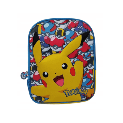 POKEMON - Zaino 3D Bambino per Scuola e Asilo Tempo Libero - Design Pratico e Capiente con sacca per borraccia