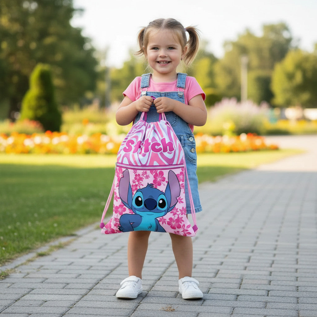 Sacca Sportiva per Bambino, Borsa Zaino per Asilo, Palestra, Piscina, Viaggio, Portascarpe
