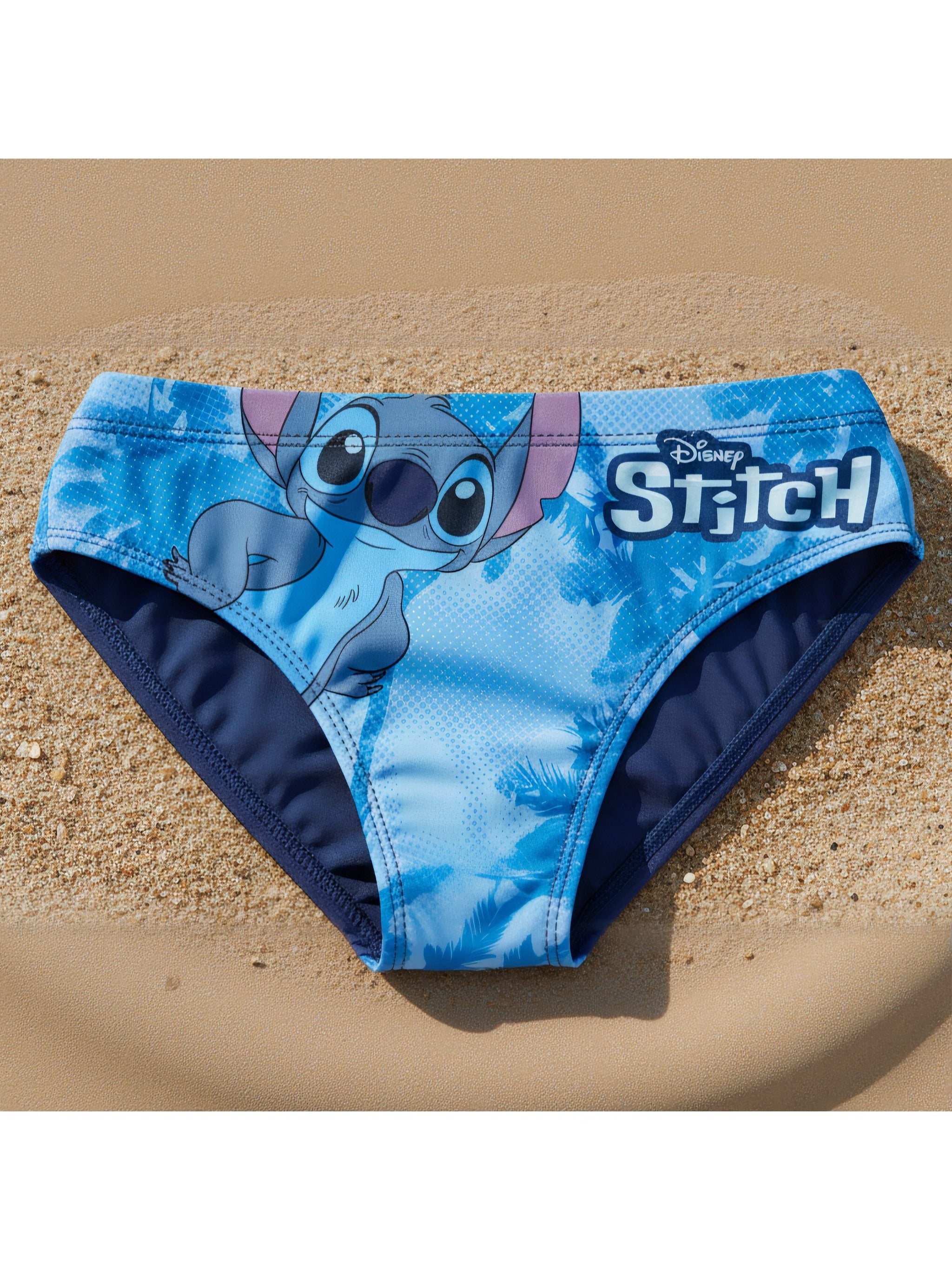 Costume da Bagno Mutandina Slip per Bambini e Ragazzi Boxer Parigamba per Mare e Piscina 3-4 Anni STITCH Blu